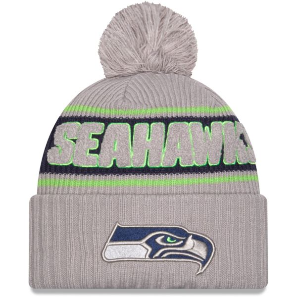 New Era NFL SIDELINE Bonnet Beanie - Seattle Seahawks gris