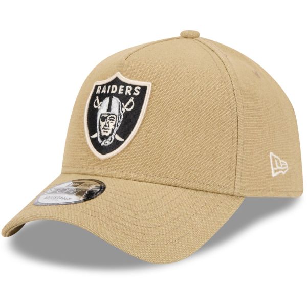 New Era A-Frame Trucker Leinen Cap - Las Vegas Raiders beige