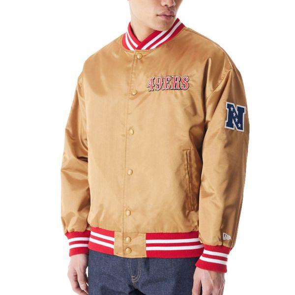 New Era Varsity Satine Bomber Veste San Francisco 49ers