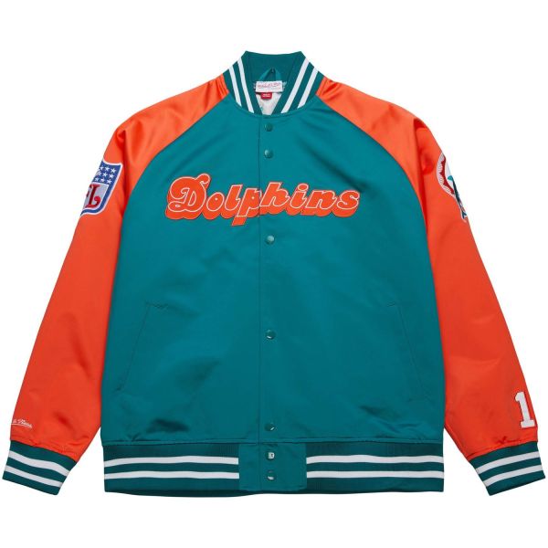 M&N Lightweight Satin Veste - Miami Dolphins Dan Marino