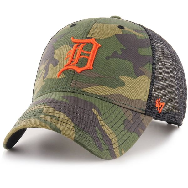 47 Brand Trucker Cap - BRANSON Detroit Tigers wood camo