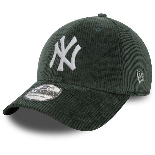 New Era 39Thirty Stretch Cap - CORD New York Yankees forest