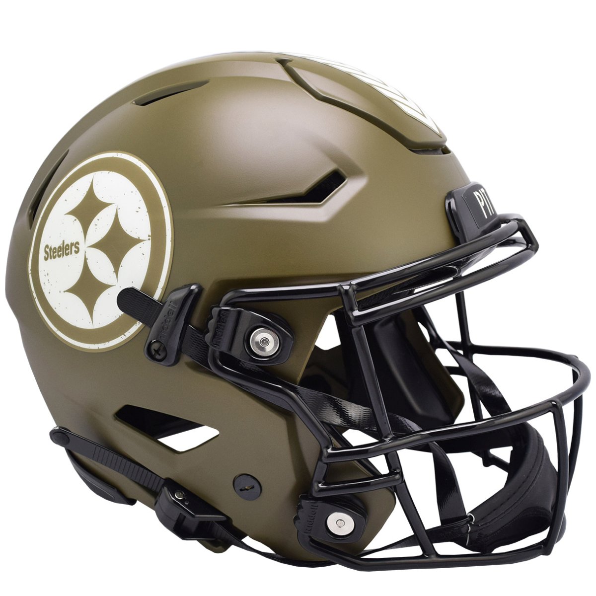 Check out this Riddell Flash alternate Steelers helmet