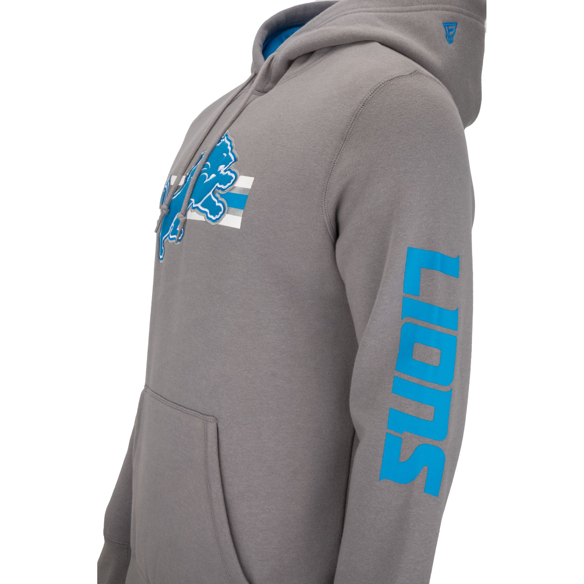 New Era Fleece Hoody - NFL SIDELINE Detroit Lions grey, Hoodies, Apparel