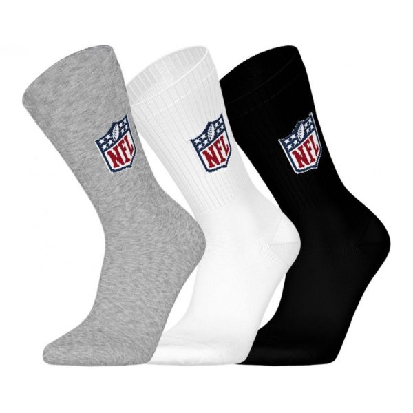 NFL Unisex Crew Socken - SHIELD LOGO 3er Pack