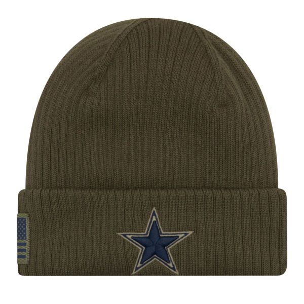 New Era Salute to Service Knit Beanie - Dallas Cowboys