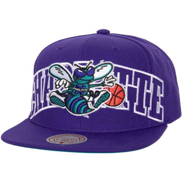 Mitchell & Ness Snapback Cap FULL FRONTAL Charlotte Hornets