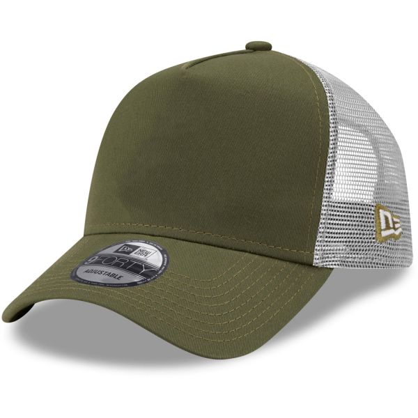 New Era A-Frame Mesh Trucker Cap - ESSENTIAL stone beige