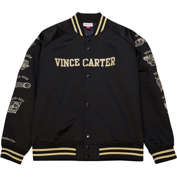 M&N Varsity Satin Jacket - HALL OF FAME Vince Carter