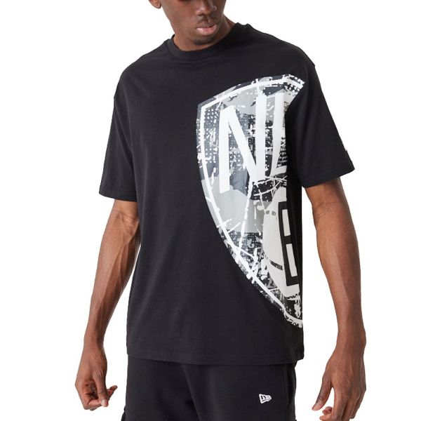 New Era Oversized Distressed Shirt - NBA Brooklyn Nets