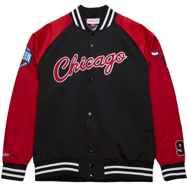 M&N Lightweight Satin Veste - Chicago Bulls D. Rodman