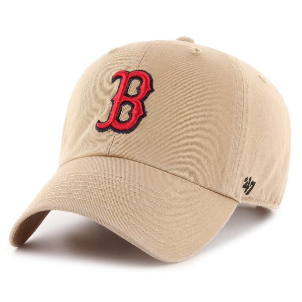 47 Brand Relaxed Fit Cap - CLEAN UP Boston Red Sox khaki