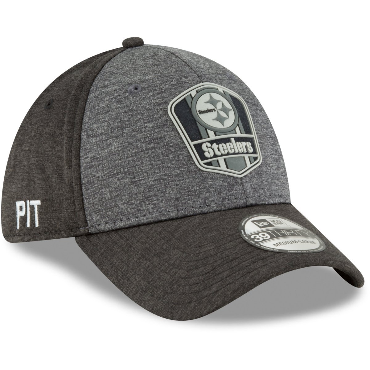 New Era 39Thirty Cap - Black Sideline Pittsburgh Steelers ...