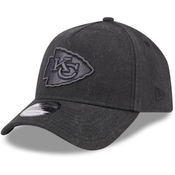 New Era A-Frame Trucker Linen Cap - Kansas City Chiefs black