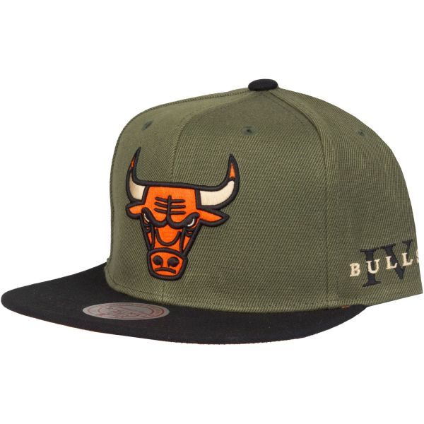 Mitchell & Ness Snapback Cap - CORE IV Chicago Bulls oliv