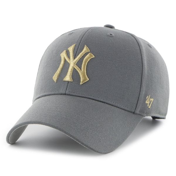 47 Brand Snapback Cap - MLB Metallic New York Yankees gris