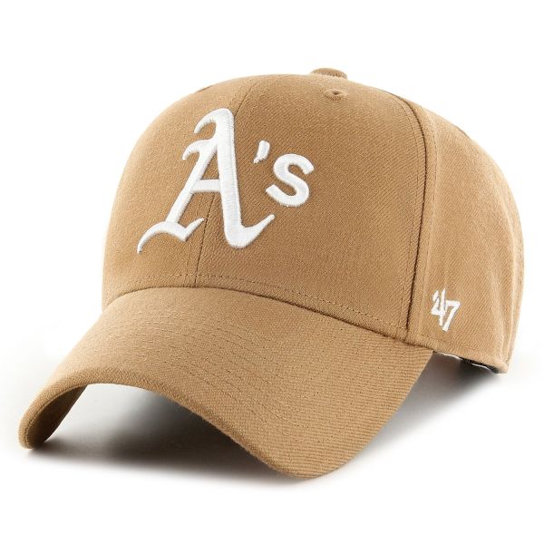 47 Brand Snapback Cap - MLB Oakland Athletics camel beige