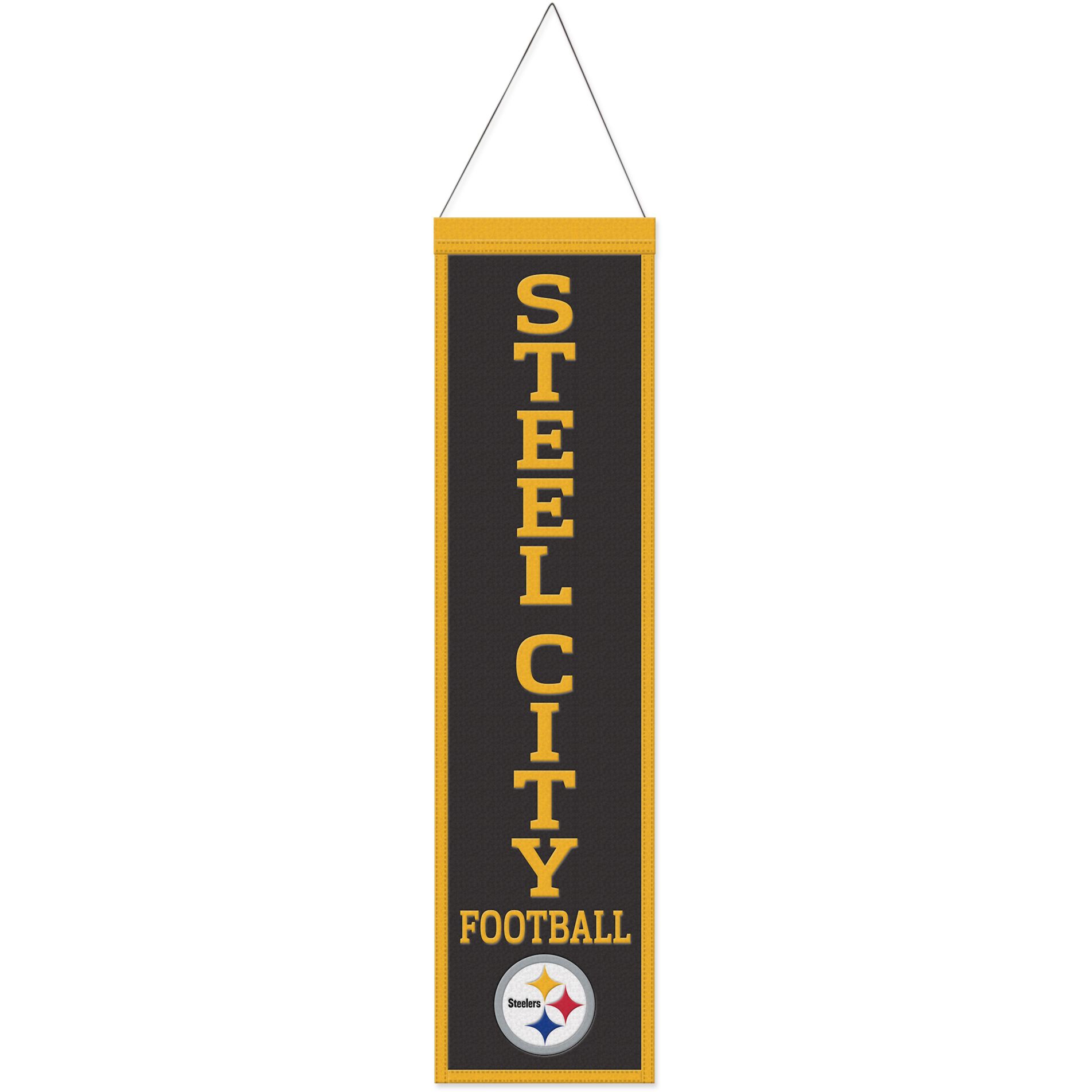 Pittsburgh Steelers SLOGAN NFL Wool Banner 80x20cm | Pennants & Flags ...