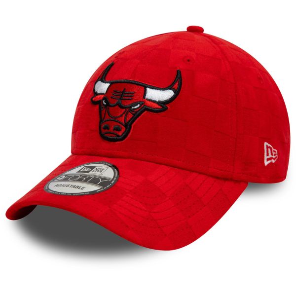 New Era 9Forty Strap Cap - CHECK Chicago Bulls red