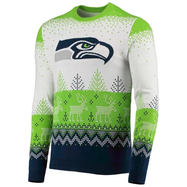 NFL Ugly Sweater XMAS Strick Pullover Seattle Seahawks