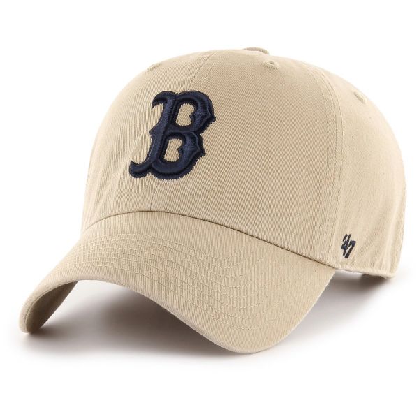 47 Brand Adjustable Cap - CLEAN UP Boston Red Sox khaki