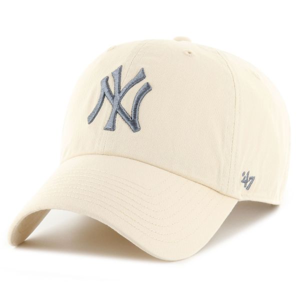 47 Brand Strapback Cap - CLEAN UP New York Yankees natural