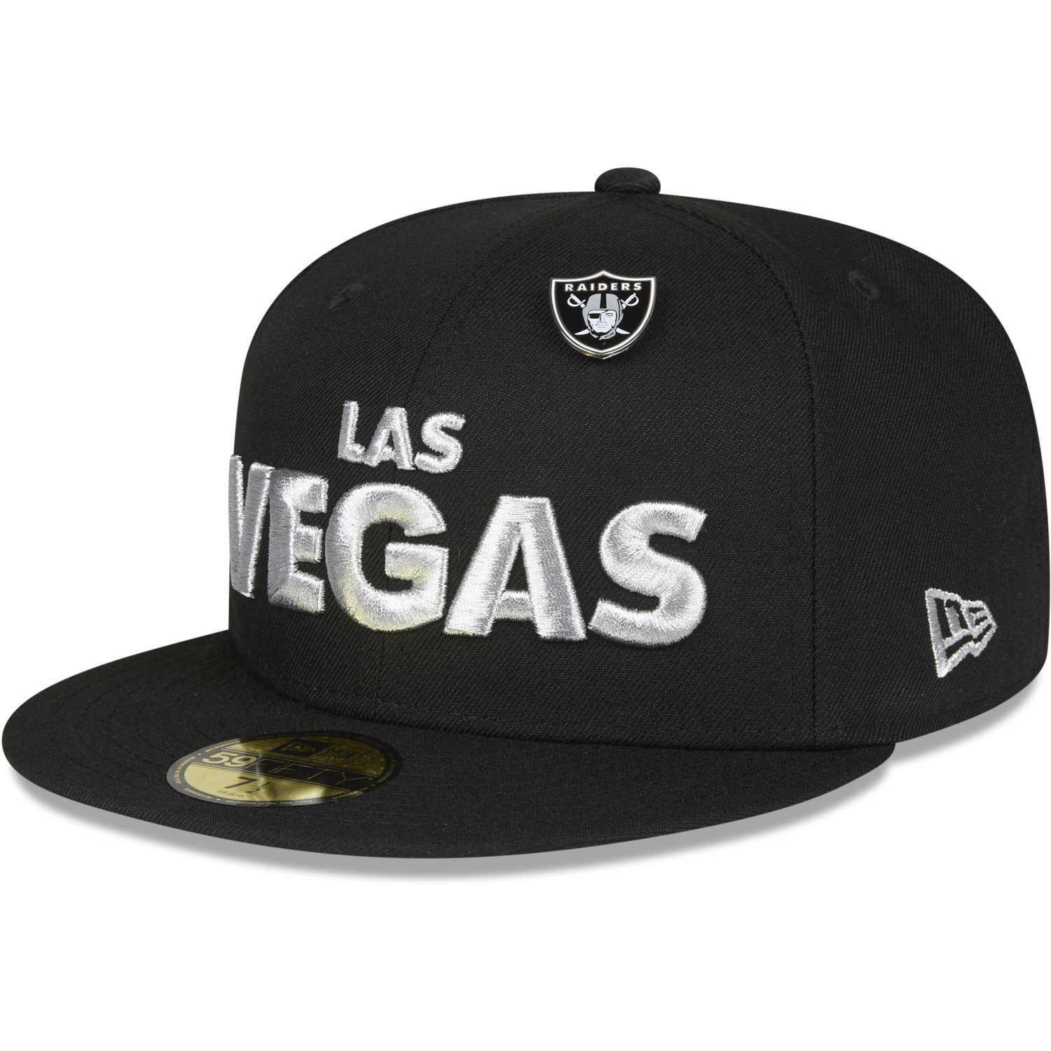 New Era 59Fifty Fitted Cap - PIN Las Vegas Raiders schwarz ...