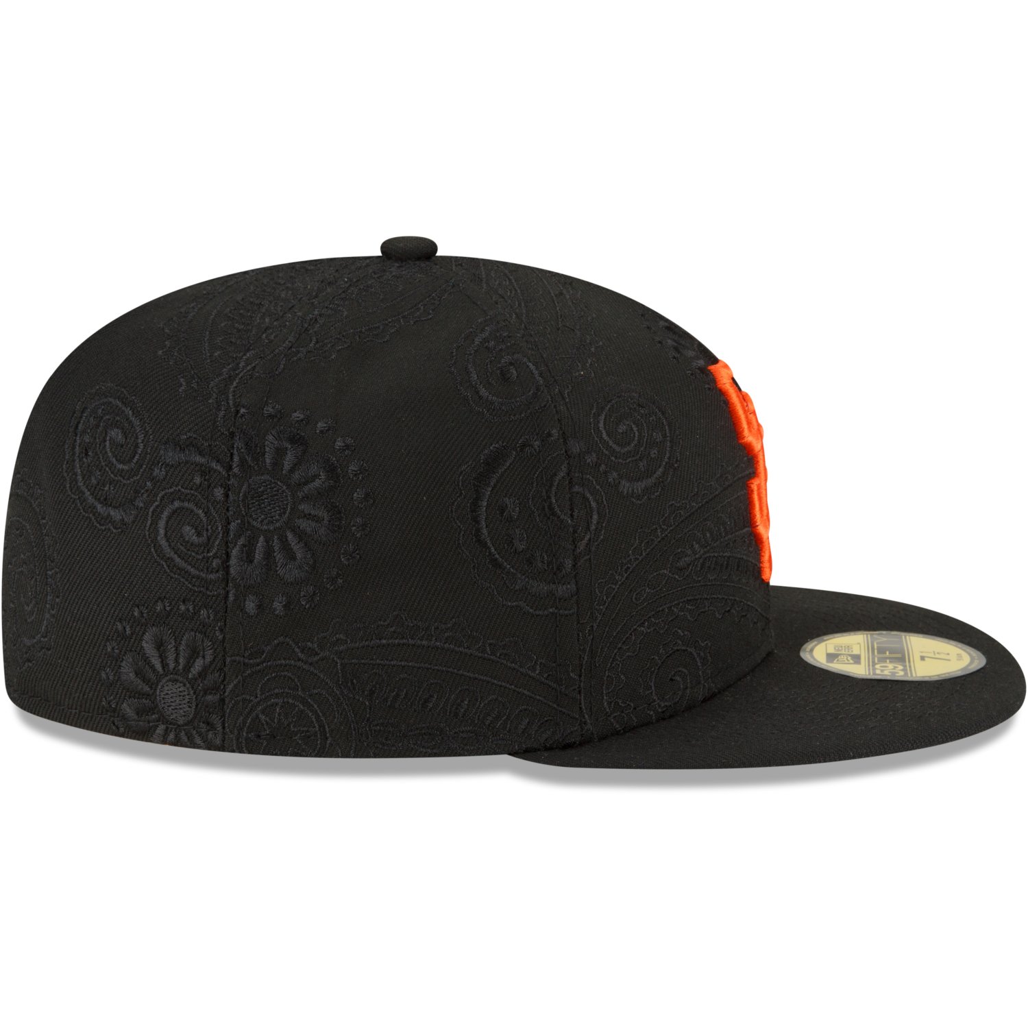 New Era San Francisco Giants Black MLB Swirl 59Fifty Fitted Hat, FITTED  HATS, CAPS