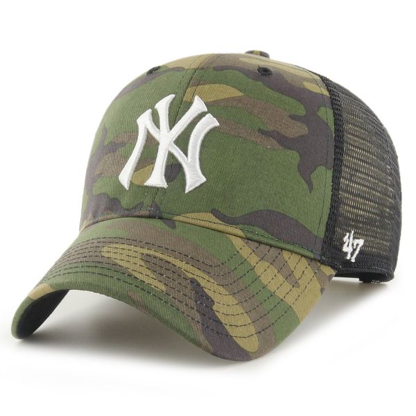 47 Brand Trucker Cap - BRANSON NY Yankees wood camo