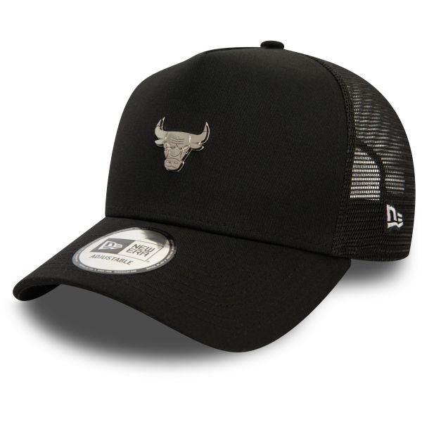 New Era A-Frame Trucker Cap - METAL BADGE Chicago Bulls