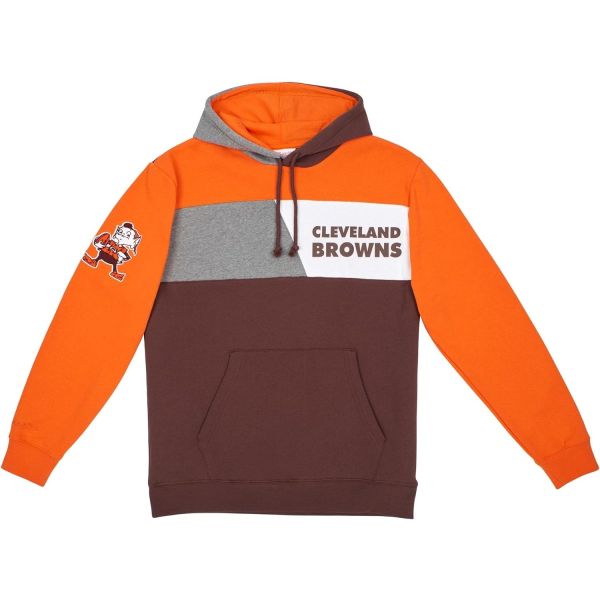 Mitchell & Ness BLOCK Fleece Hoody - NFL Cleveland Browns