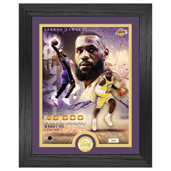 LeBron James CAREER POINTS Los Angeles Lakers Coin Bild