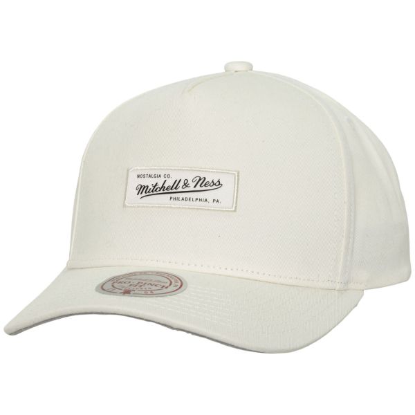 Mitchell & Ness Snapback Cap - Brand Logo Patch beige