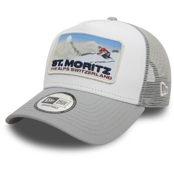 New Era A-Frame Mesh Trucker Cap - ST. MORITZ Alps