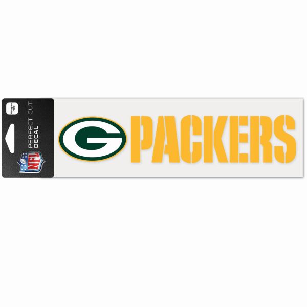 NFL Perfect Cut Autocollant 8x25cm Green Bay Packers