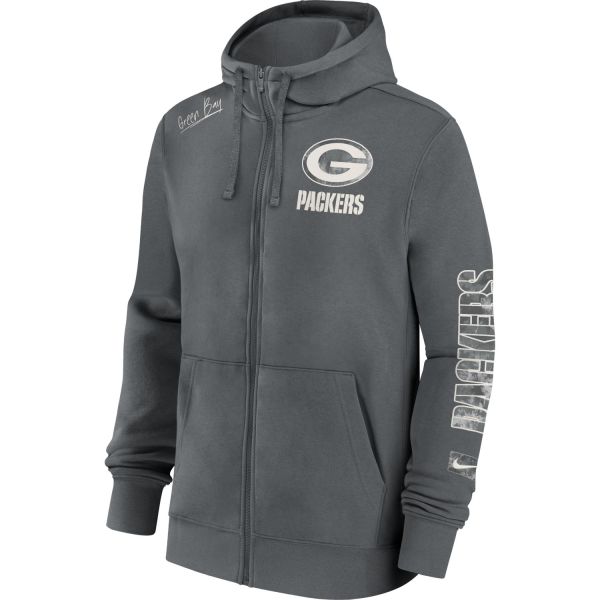 Green Bay Packers Nike Grafic Fleece Full-Zip Hoody