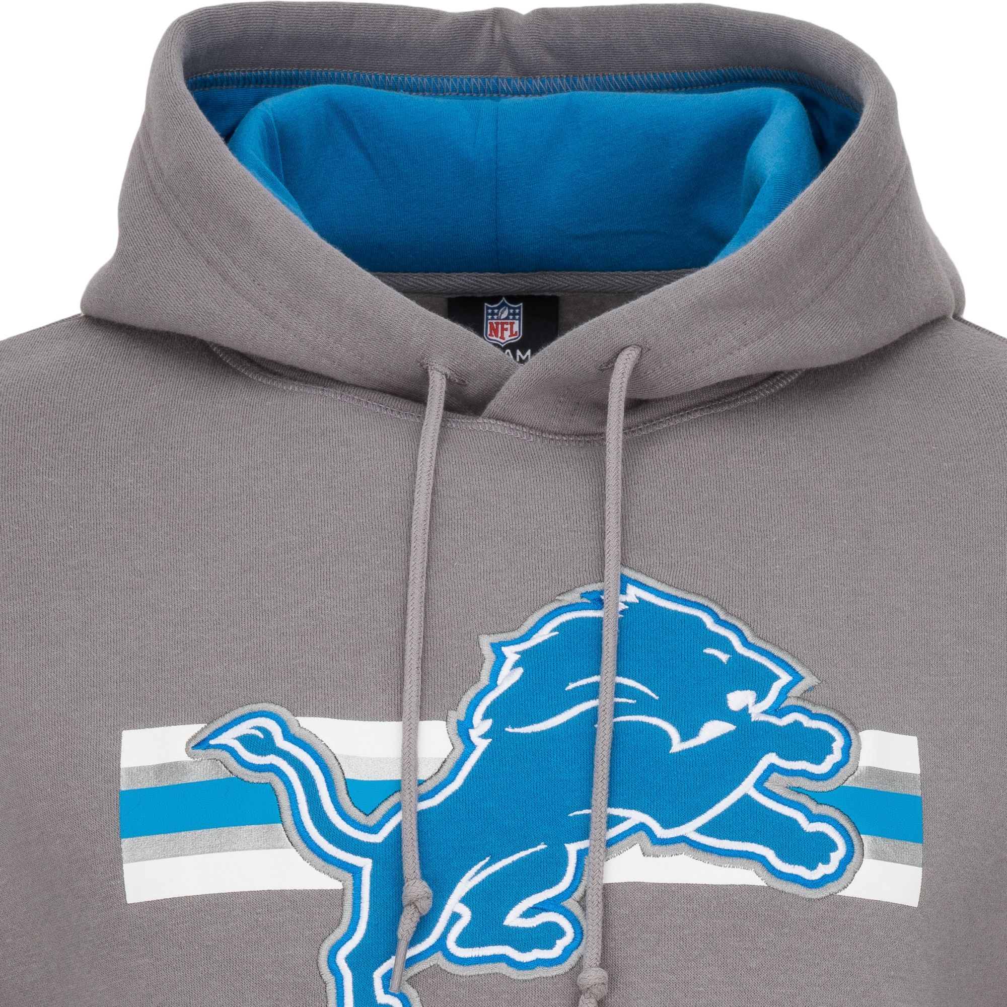 Detroit Lions 2023 Sideline New Era NFL Hoodie Gray