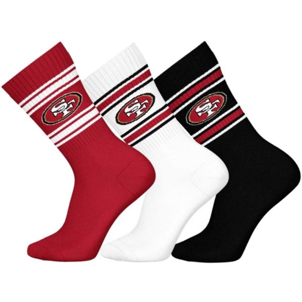 NFL Unisex Crew Chaussettes - San Francisco 49ers 3-pack