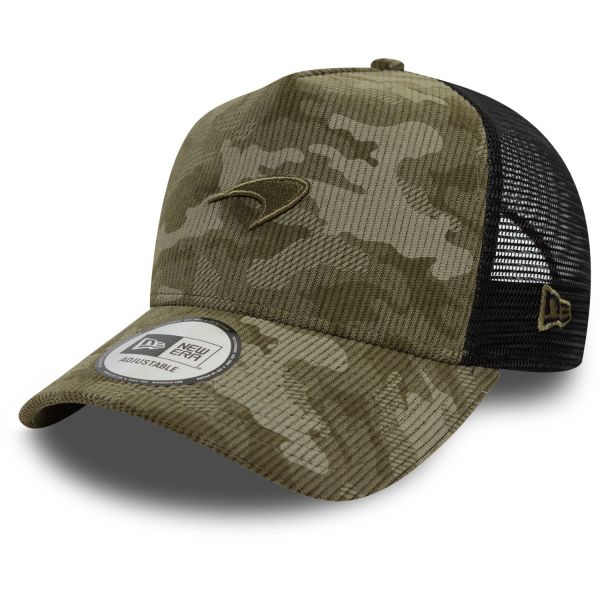 New Era A-Frame Trucker Cap - McLaren Racing cord camo olive