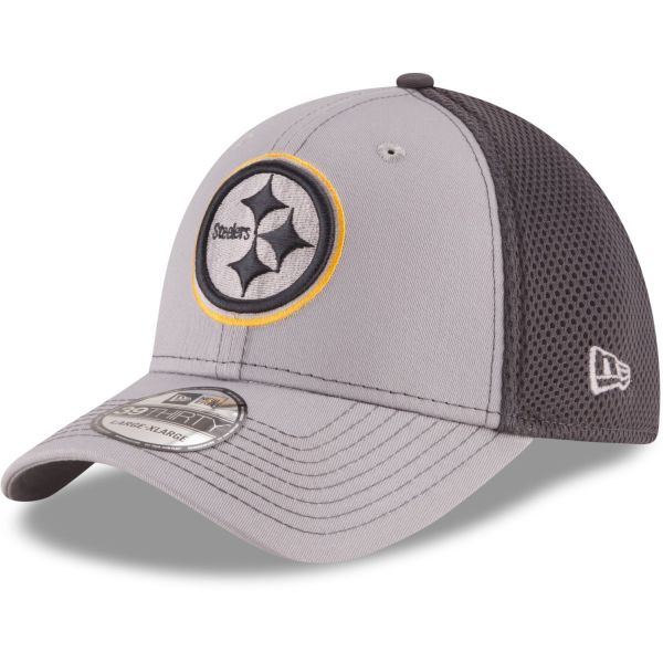 New Era 39Thirty Stretch Mesh Cap - Pittsburgh Steelers