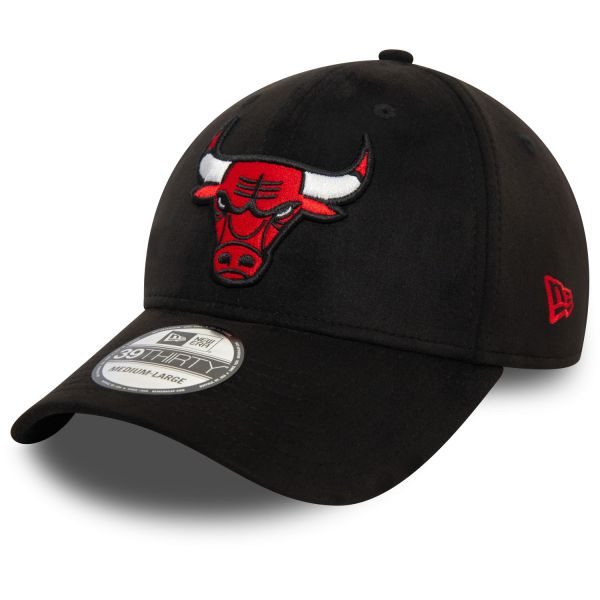 New Era 39Thirty Stretch Cap - FAUX SUEDE Chicago Bulls