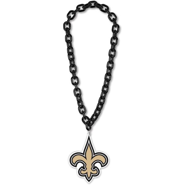 NFL New Orleans Saints 3D XXL Fanchain Collier