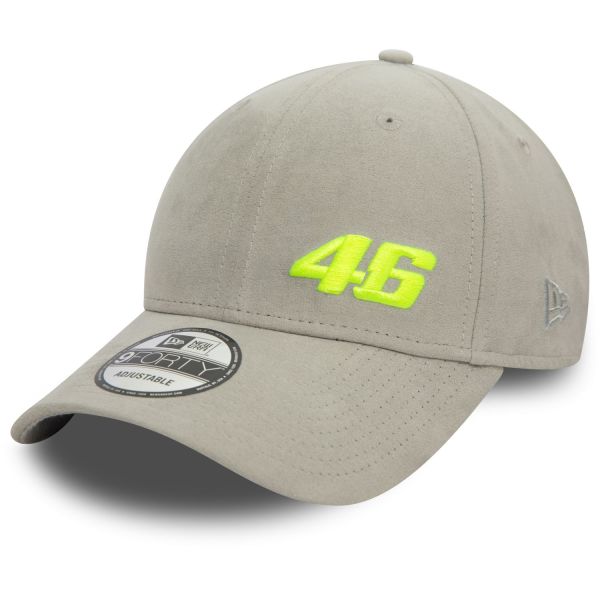 New Era 9Forty Strapback Cap - SUEDE VR46 grau