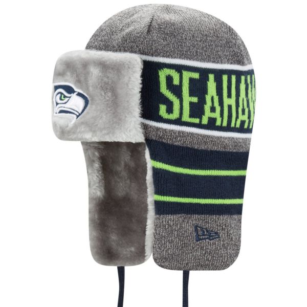 New Era Chapeau d'hiver FROSTY TRAPPER - Seattle Seahawks