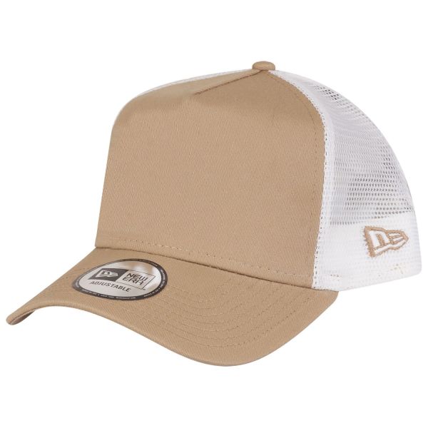 New Era A-Frame Mesh Trucker Cap - ESSENTIAL stone beige