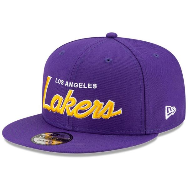 New Era 9Fifty Snapback Cap - SCRIPT UP Los Angeles Lakers