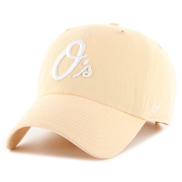 47 Brand Strapback Cap - CLEAN UP Baltimore Orioles apricot