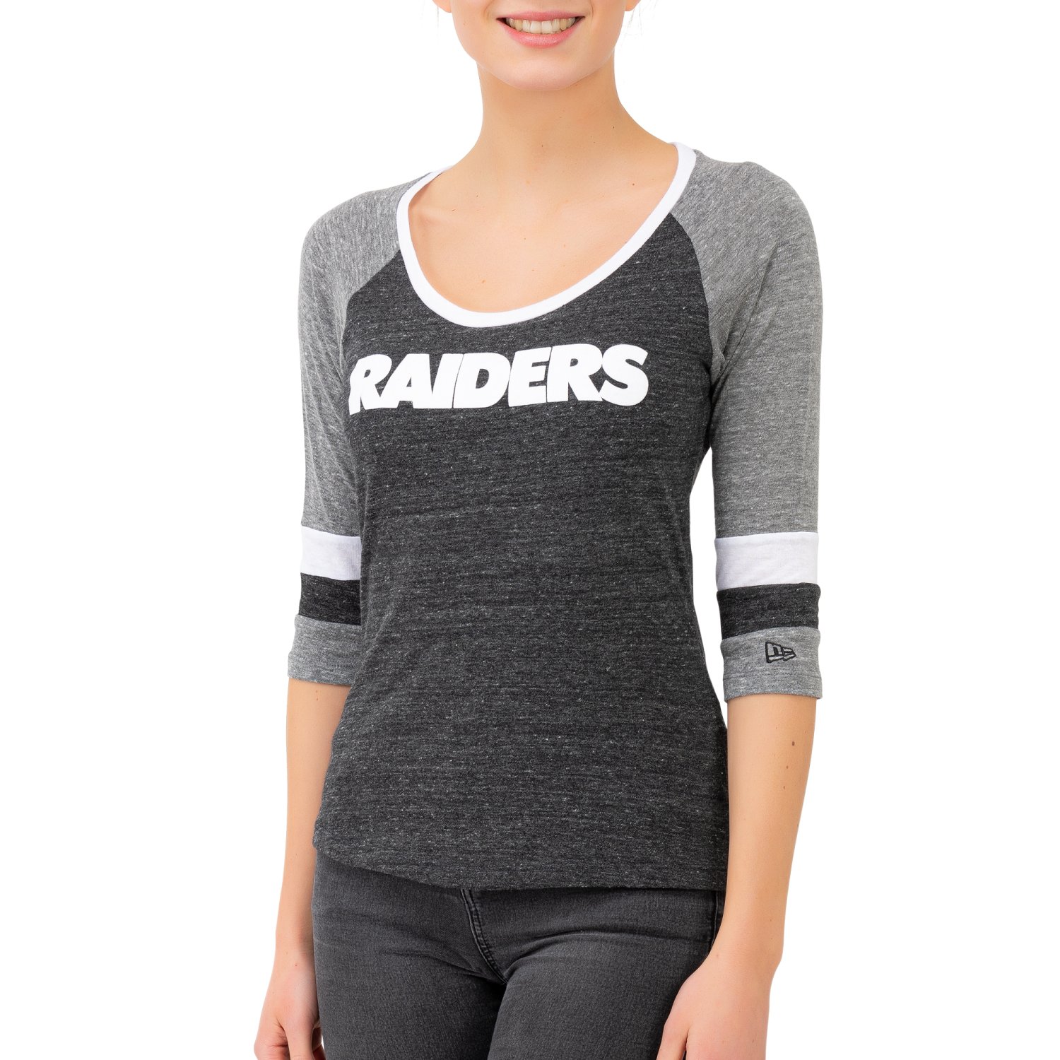 New Era NFL Women 3/4 Jersey Top - Oakland Raiders - XS : :  Sports & Outdoors