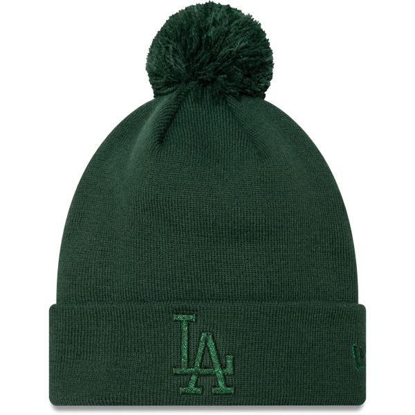 New Era Damen Bobble Wintermütze METALLIC LA Dodgers forest