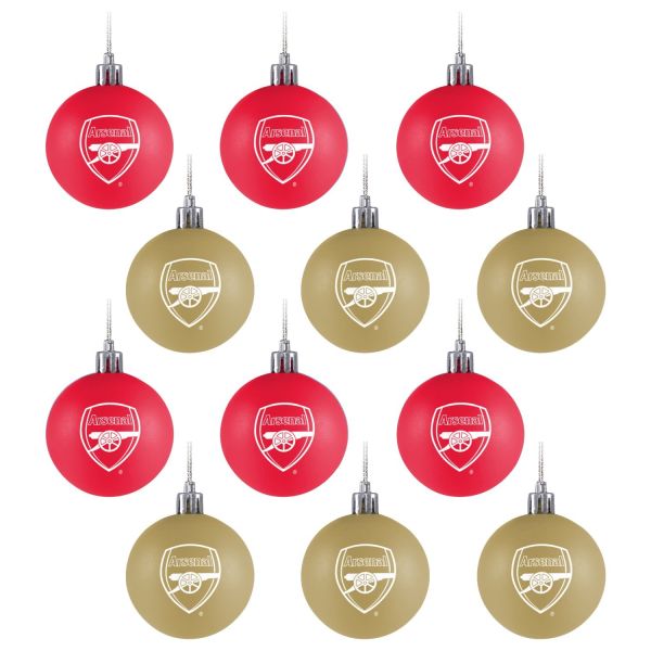 FC Arsenal 12-Pack Christmas Balls Ornament Set